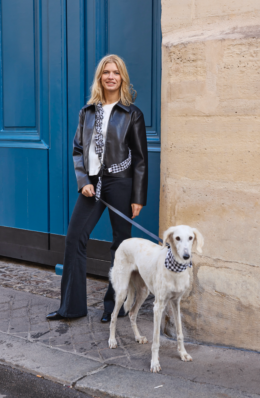 LAISSE MULTI-POSITIONS VICHY NOIR