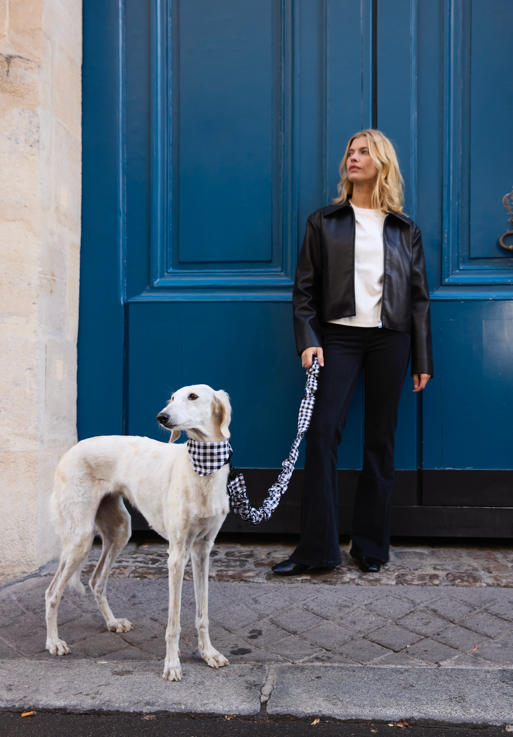 LAISSE MULTI-POSITIONS VICHY NOIR