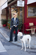 LAISSE MULTI-POSITIONS POIS NOIR ET BLANC