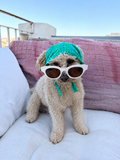 BANDANA RAYÉ TURQUOISE ET VERT