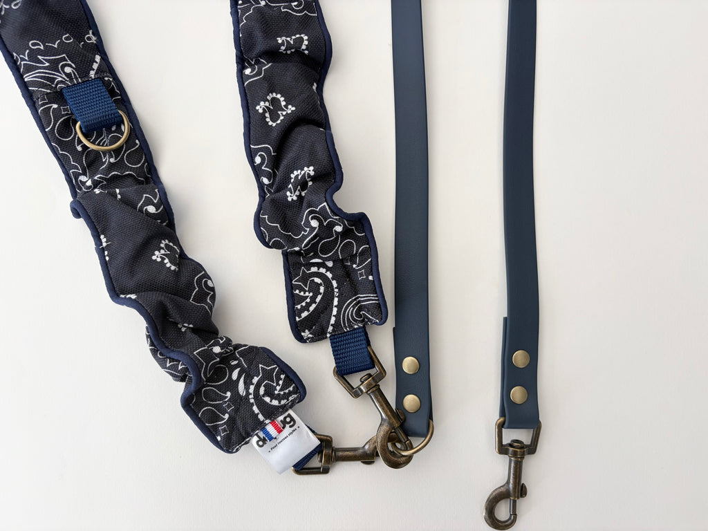 LAISSE MULTI-POSITIONS IMPRIMÉ BANDANA MARINE