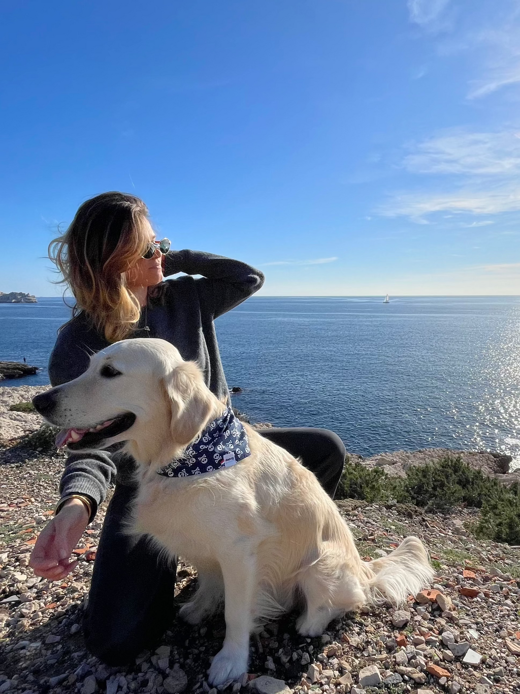 Bandana pour chien personnalisable REBEL